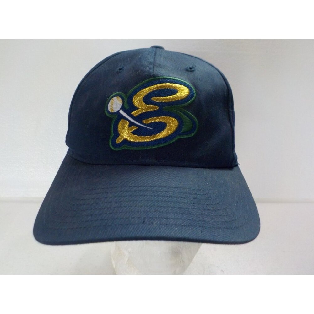 Vintage Eugene Emeralds Baseball Embroidered Snapback Dark Blue Ball Cap Hat